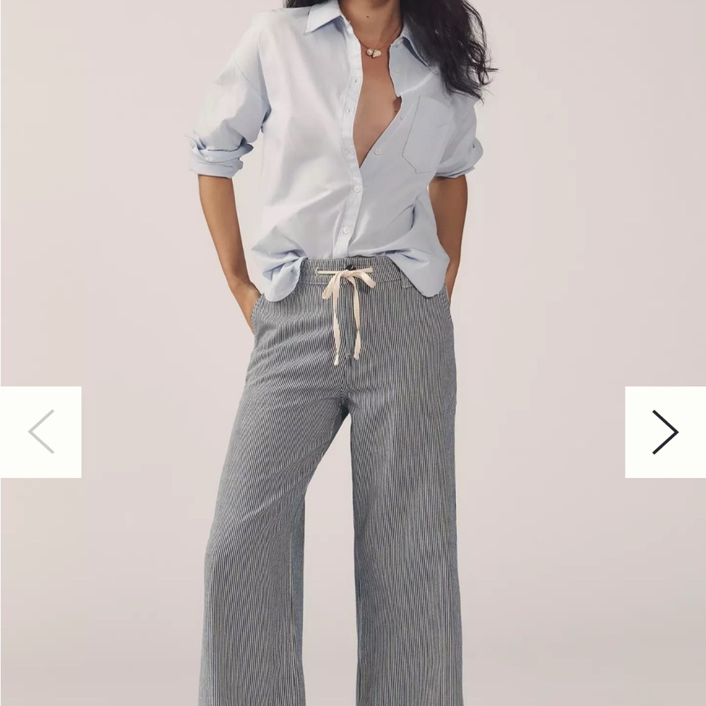 Sanctuary Striped Wide-Leg Pants